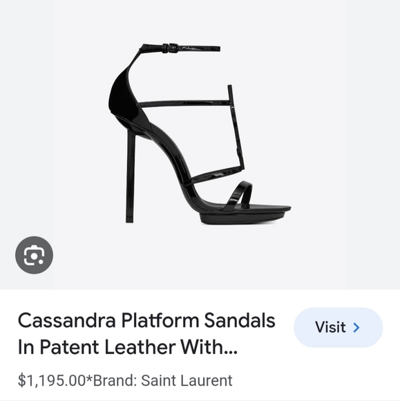 Saint Laurent Platform Sandals - Picture 2 of 13